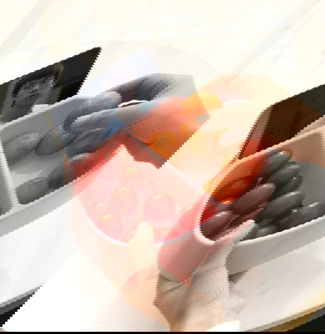 Assiette de collation plastique double couche - Les tresors de PAQ