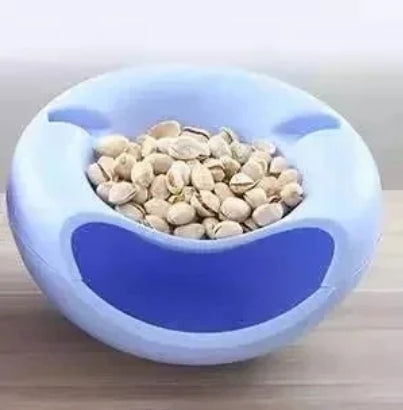 Assiette de collation plastique double couche - Les tresors de PAQ