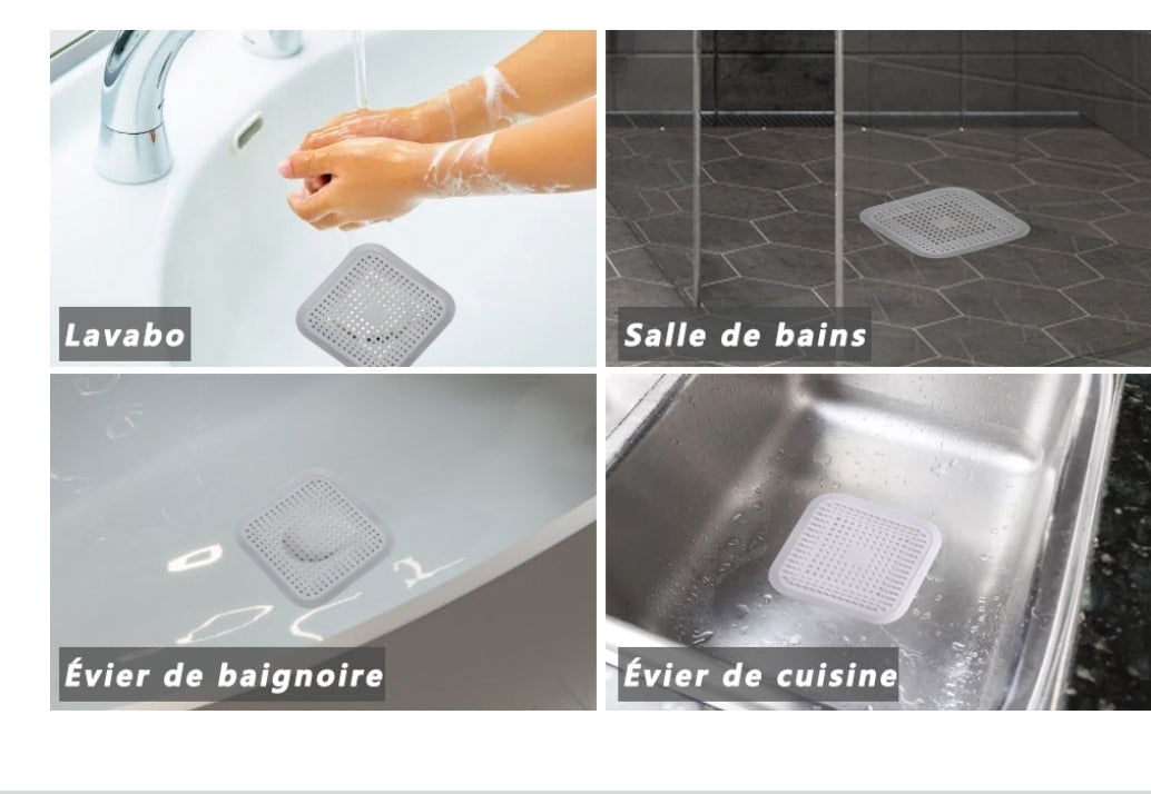 Bouchons anti cheveux en silicone - Les tresors de PAQ