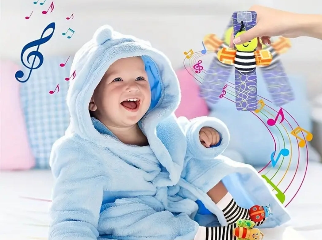 ensemble chaussettes et bracelets sonores pour bébé