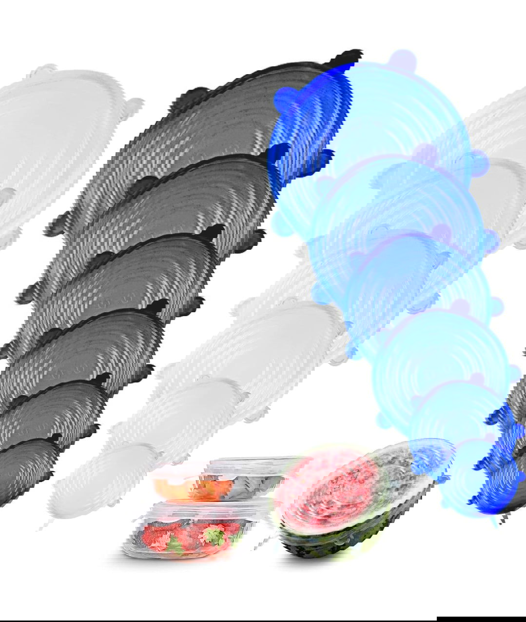 Couvercles alimentaires en silicone - Les tresors de PAQ
