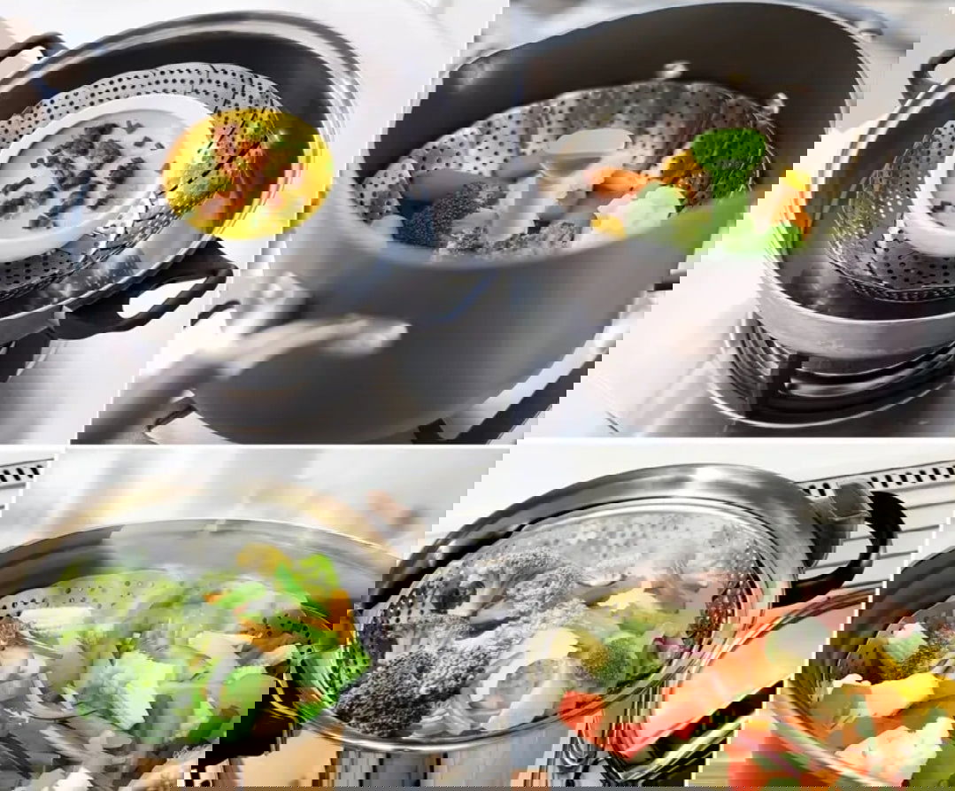 Panier de cuisson vapeur pliable - Les tresors de PAQ