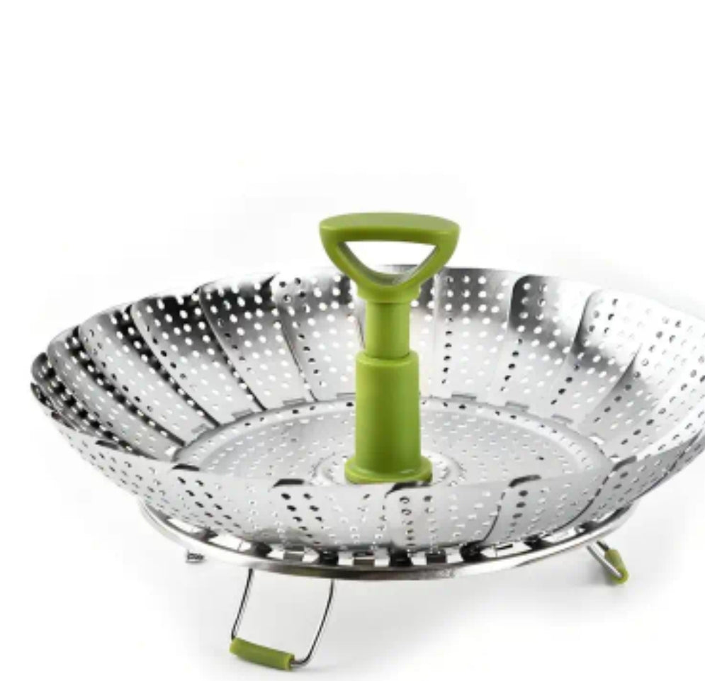Panier de cuisson vapeur pliable - Les tresors de PAQ