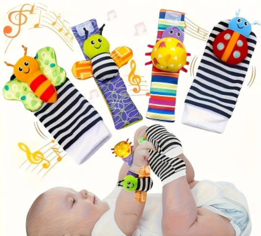 ensemble chaussettes et bracelets sonores pour bébé