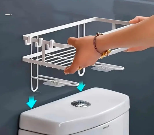 etagere murale de salle de bain au dessusdesWC