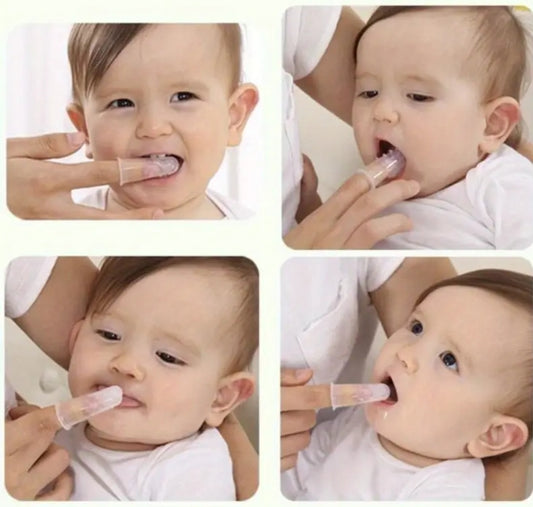 première brosse à dents souple pour bébé